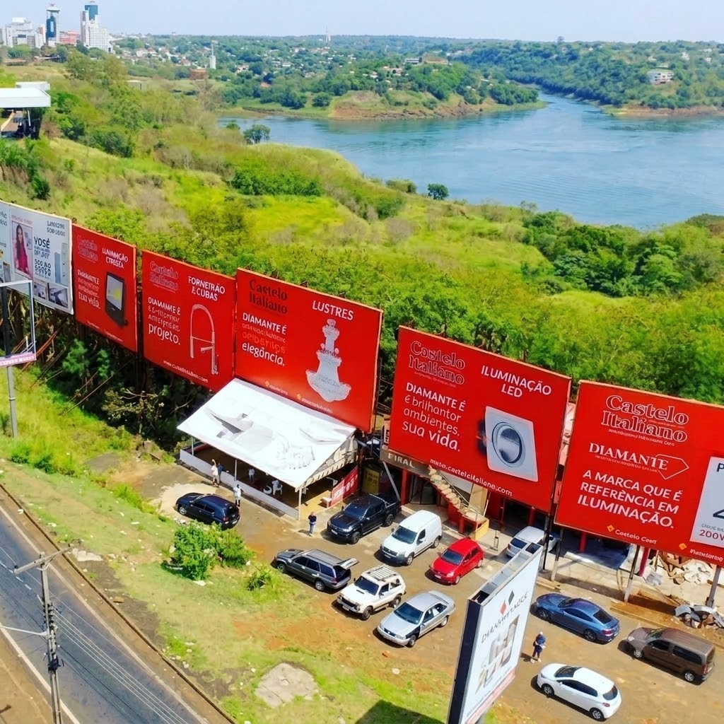 Vista do Estacionamento ABDS e sua localização